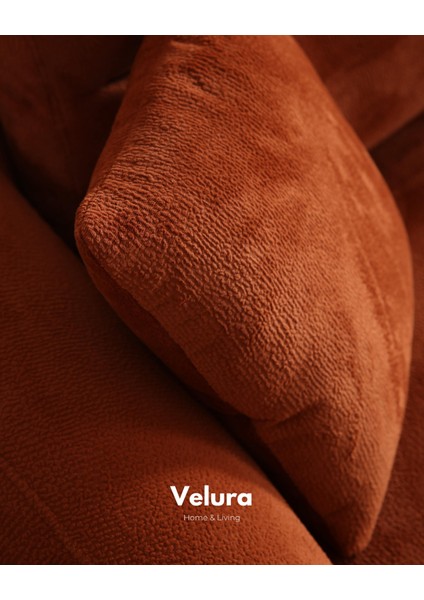 Vino Sırt Mekanizmalı 3 Adet Üçlü Kanepe & 3'lü Koltuk (3+3+3) - Bordo