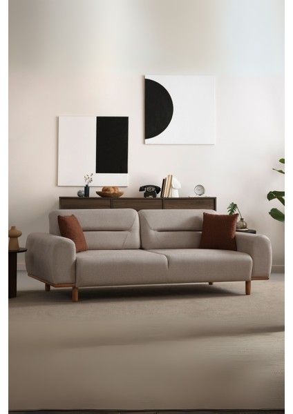 Asel Sırt Mekanizmalı Üç Adet Üçlü Kanepe & 3'lü Koltuk (3+3+3)