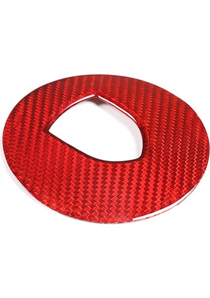 Porsche 911 Panamera Cayenne Boxster 718 2019-2023 Logo Daire Çıkartması Için Kırmızı Karbon Fiber Direksiyon Simidi Kılıfı Döşemesi (Yurt Dışından) indirimleri