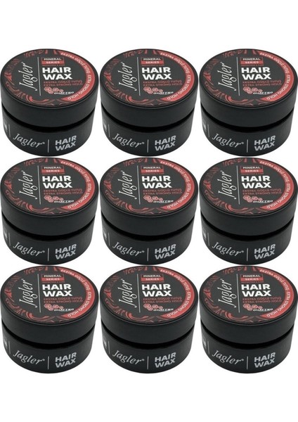 Süper Wax 150ML Extra Strong Hold - Ekstra Güçlü Tutuş (9 Lu Set)