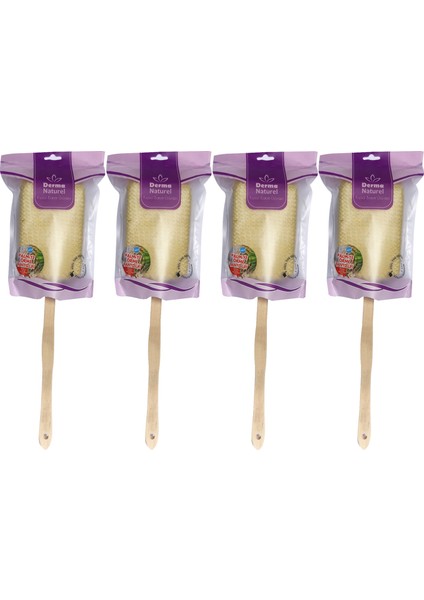 Palmiye Örme Sopalı Banyo Sırt Lifi (8*24CM) Ms-09 (4 Lü Set)