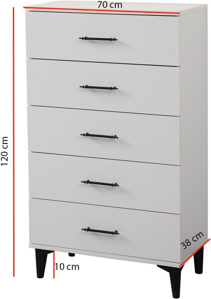 Şifonyer, Blesk 5 Çekmeceli Şifonyer fırsatları