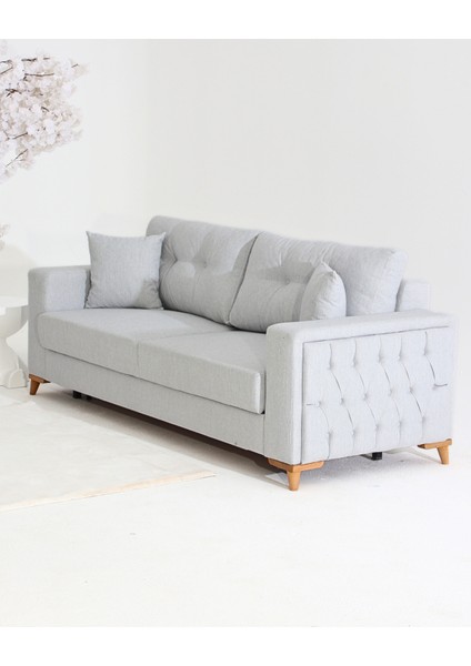 Nola Koltuk Takımı 3+3+3 & Bazalı Yataklı Koltuk & Kanepe - Gri modelleri