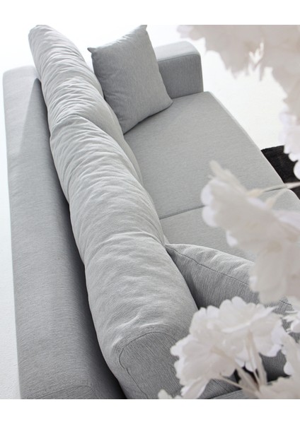 Nola Koltuk Takımı 3+3+3 & Bazalı Yataklı Koltuk & Kanepe - Gri
