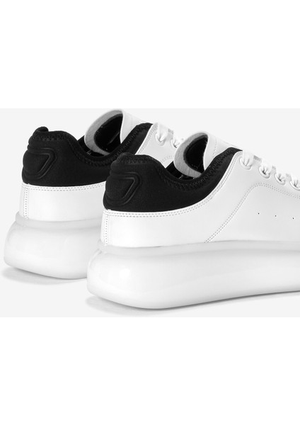 Erkek Beyaz Kalın Taban Bağcıklı Spor Ayakkabı indirimleri