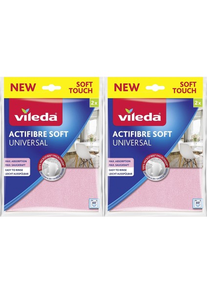 Actifibre Soft Universal New Soft Touch (Paket Içi 2 Li) (2 Li Set)