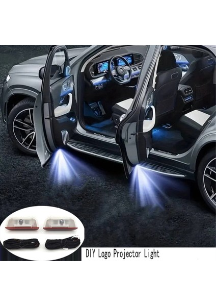 Volkswagen Için 1 Takım Araba Kapısı Işığı LED Hoş Geldiniz Lambası Kendin Yap Logo Projektör Işığı Flaş Uyarı Işığı Fonksiyonu (Yurt Dışından) indirimleri