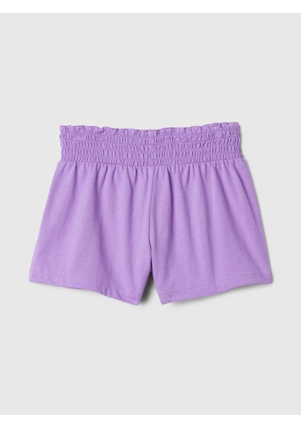 Kız Bebek Mor Fırfırlı Büzgülü Şort fiyatları