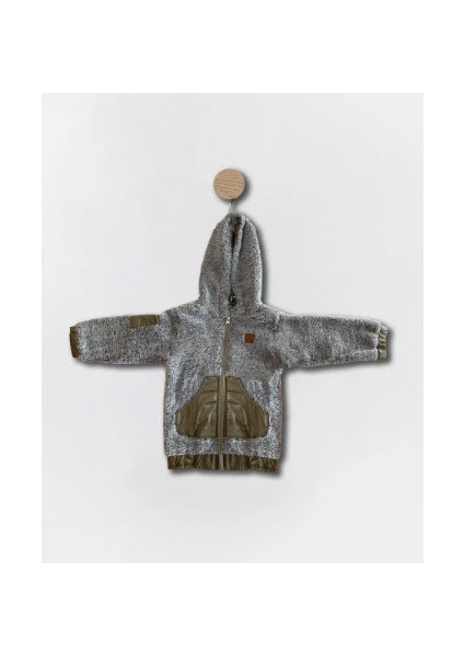 Kapüşonlu Welsoft Hırka ve Kapitone Polarlı Pantolon Çocuk Takım modelleri