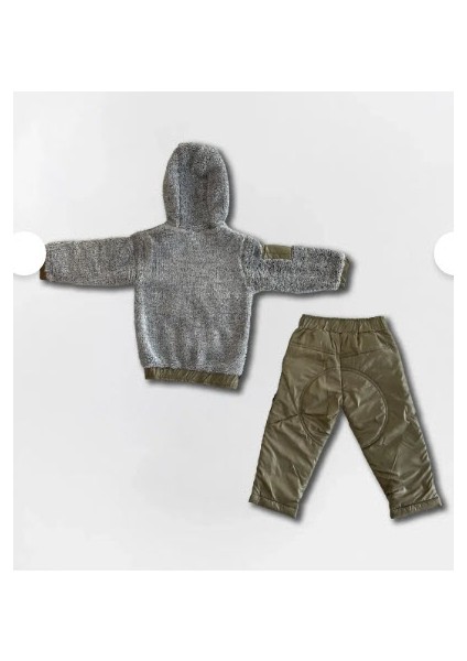 Kapüşonlu Welsoft Hırka ve Kapitone Polarlı Pantolon Çocuk Takım indirimleri
