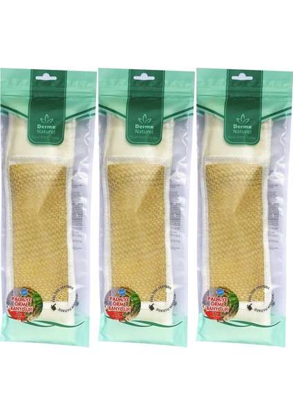 Palmiye Örme Ipli Banyo Kemeri (8*24CM) (3 Lü Set)