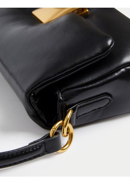 Suni Deri Puffy Çanta fırsatları