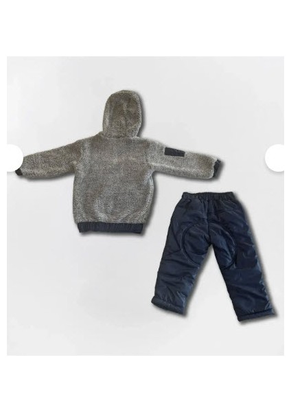 Kapüşonlu Welsoft Hırka ve Kapitone Polarlı Pantolon Çocuk Takım indirimleri
