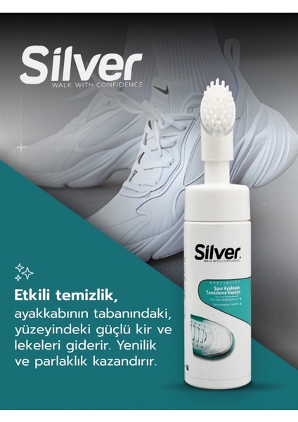 Fırçalı Spor Ayakkabı Bakım Temizleme Köpüğü Güçlendirilmiş Formül 150 ml fırsatları