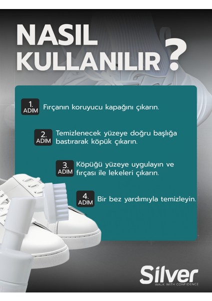 Fırçalı Spor Ayakkabı Bakım Temizleme Köpüğü Güçlendirilmiş Formül 150 ml indirimleri