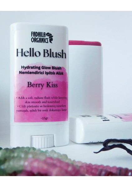 Hello Blush Doğal Işıltılı Stick Allık - Berry Kiss