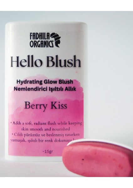 Hello Blush Doğal Işıltılı Stick Allık - Berry Kiss fırsatları