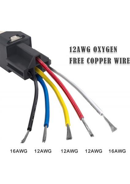 Kilitli Röle Soketleri ve Sıralı Atc Sigorta Tutucuları ile Otomotiv 5 Pinli 30/40A 12V Spdt Röleleri (Yurt Dışından) modelleri