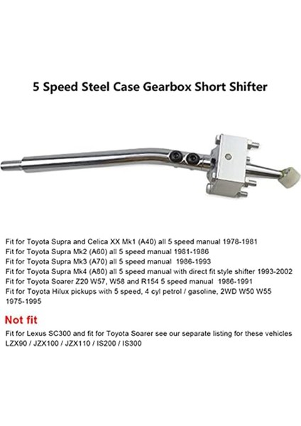 Toyota Supra Celica Hilux Pickup Benzin Mk1 Mk2 Mk3 Mk4 W57 W58 R154 2WD 4 Silindir Için Kısa Vites Kolu (Yurt Dışından) indirimleri