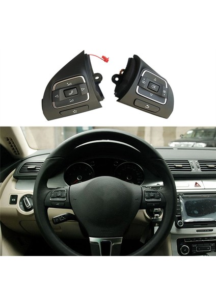 Golf Mk6 Tiguan Jetta Mk6 Eos 5C0959537A/5C0959538B Için Sağ Taraf Mfd Direksiyon Düğmeleri Anahtarı (Yurt Dışından) fiyatları