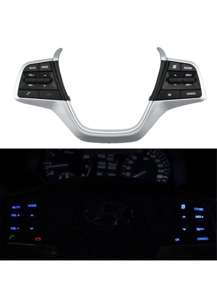 Çok Işlevli Direksiyon Simidi Düğmeleri Anahtarı Ses Seviyesi Telefon Seyir Kontrol Anahtarı Hyundai Elantra 2016-2019 (Yurt Dışından) fırsatları