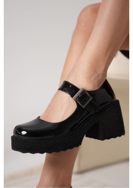 Helen Kadın Siyah Rugan Günlük Ayakkabı fırsatları