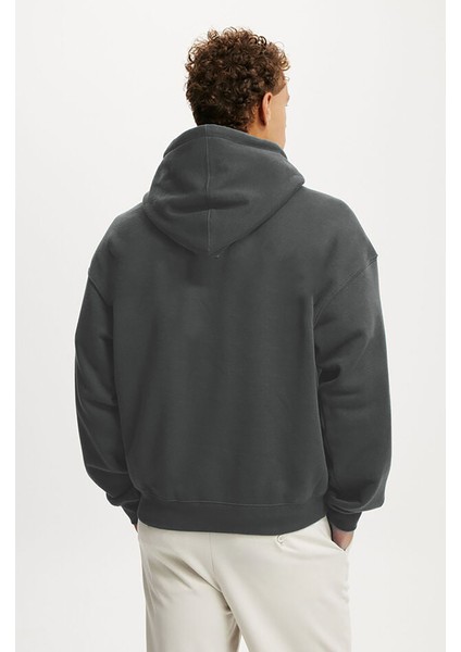 Füme Kapüşonlu Kanguru Cep Erkek Sweatshirt E7169 fiyatları