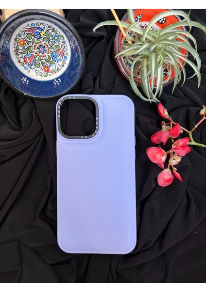 IPhone 12 Pro Max Uyumlu Mor Şık Koruyucu Kılıf – Zarif ve Dayanıklı Tasarım!