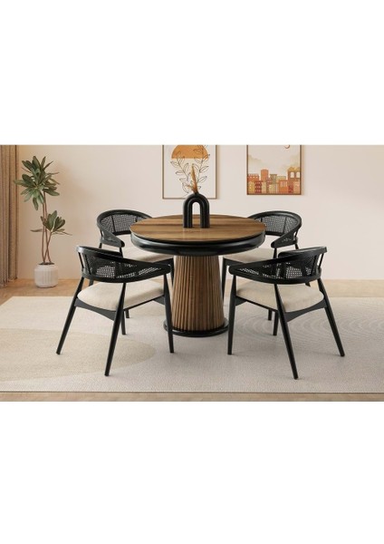 Mobilgen (Sadece Masa) Ceviz Palermo 100+30 Açılabilir Masa