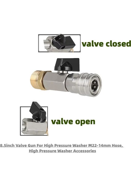 Yüksek Basınçlı Yıkama Makinesi Küresel Vana Takımı 1/4 Inç Hızlı Bağlantı ve M22 14 mm Güç Yıkama Makinesi Hortumu Için Nozullu Açma/kapama Anahtarı (Yurt Dışından) fırsatları