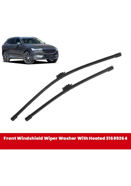 1 Takım Araba Ön Cam Silecek Lastiği Takımı Isıtmalı Yıkayıcı ile 31689264 Volvo XC60 2018-2023 31490720 31689263 (Yurt Dışından) modelleri