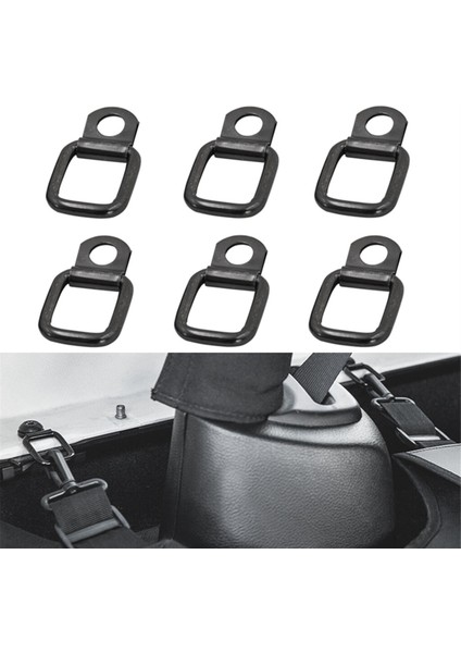 Araba D-Ring Bağlama Vidaları Çekme Tokası Ankraj Halkası Tavan/bagaj Tokası Jeep Wrangler Tj Jk Jl Jt 1997-2023 6 Adet (Yurt Dışından) fiyatları