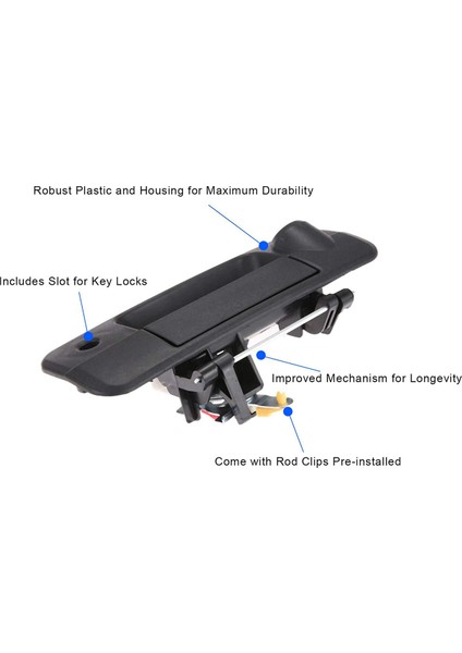 Toyota-Tundra 2007-2013 Için Kamera Anahtar Deliği ile Arka Bagaj Kapağı Kolu 69090-0C050 69090-0C051 (Yurt Dışından) modelleri
