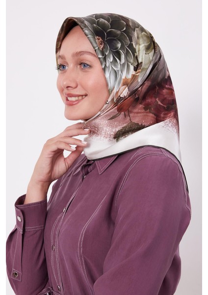 I-1129 Levidor Sura Twill Ipek Eşarp #07-25#