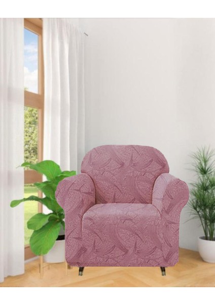 Jakarli Sahra Desen Tek Kişilik Koltuk Örtüsü, Berjer Kılıfı, Lastikli 1 Adet