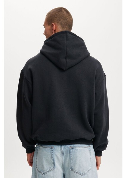 Siyah Kapüşonlu Kanguru Cep Erkek Sweatshirt E7169 fiyatları