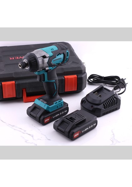 Kömürsüz Akülü Torklu Vidalama Çift Batarya Li-Ion Batarya 20 V 4.0 Ah Üç Kademe Torklu Çantalı fırsatları