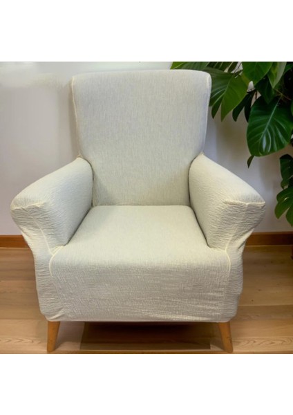 Koltuk Örtüsü Koltuk Kılıfı Streç Lastikli Esnek Yıkanabilir Pamuklu Jakarlı Desen Tekli(Tek Adet)