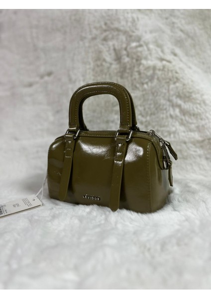 930416 El ve Çapraz Askı Parlak Mini Premium Çanta #08-25#