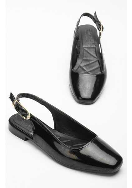 Kadın Siyah Arkası Açık Tokalı Babet fiyatları