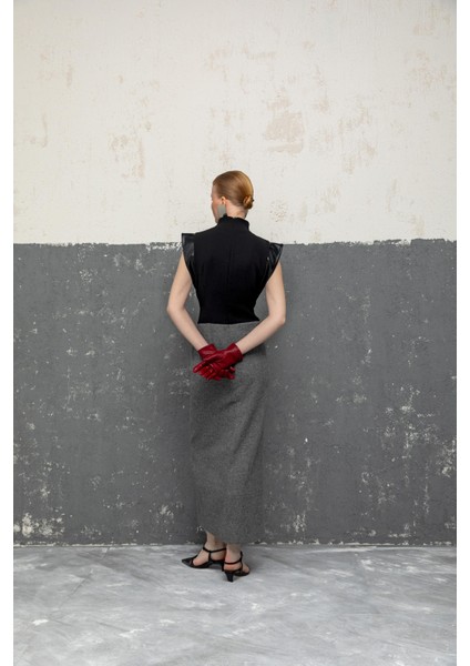 Yırtmaç Detaylı Uzun Elbise 26W40840 modelleri