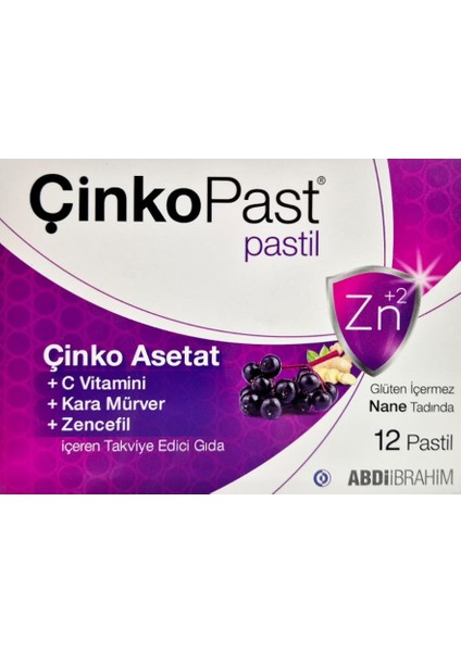 Ihlamur & Bal ve Zencefil & Karamürver Iyonize Çinko Asetat Pastil 4'lü Set 48 Adet modelleri