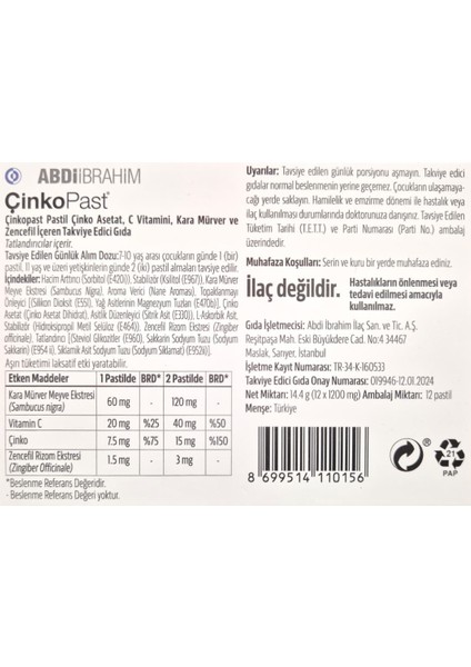 Ihlamur & Bal ve Zencefil & Karamürver Iyonize Çinko Asetat Pastil 4'lü Set 48 Adet fırsatları