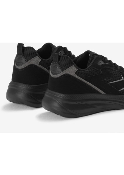 Erkek Siyah Faylon Taban Nefes Alabilen Kumaş Reflektörlü Dalgalı Desenli Spor Ayakkabı indirimleri
