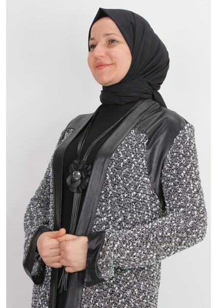 43801 Içi Uzun Önü Omuzları ve Kolları Deri Detaylı Ikili Takım fiyatları