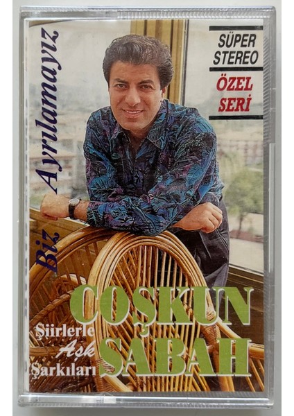 Coşkun Sabah Biz Ayrılamayız Kaset (Özel Seri Orjnal Dönem Kağıt Baskı Kaset)