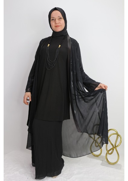 40976 Iç Bluz Uzun Kol Sandy Kumaş Hırka Harf Baskılı Yakası Boydan Detaylı Ikili Takım modelleri