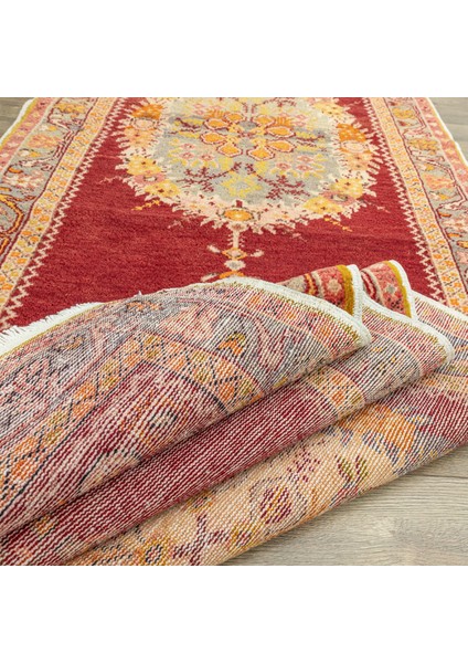 Miraz Kırmızı El Dokuma Güney Yolluk 99X379 cm