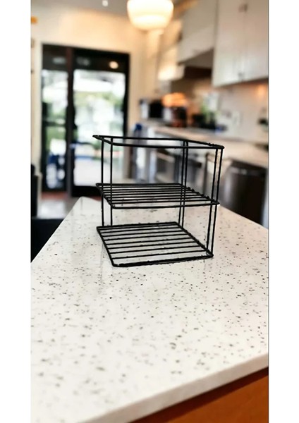 Dolap Içi Tabak Düzenleyici 3 Katlı Tabaklık Raf Siyah modelleri