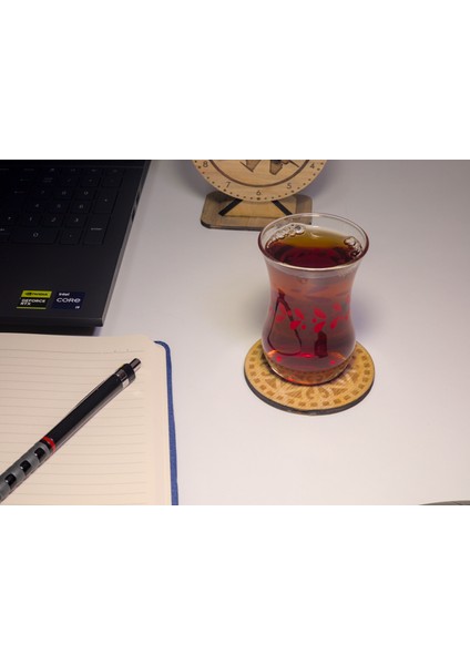 6 Adet Ahşap Bardak Altlığı modelleri